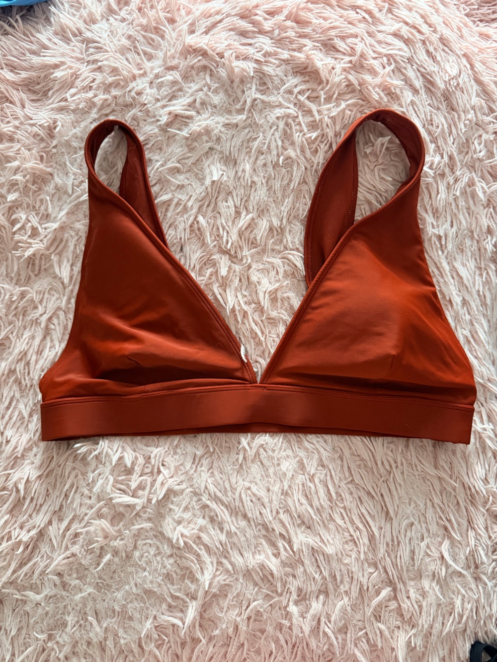 Forever 21 Rust Orange Triangle Bralette / bikini top